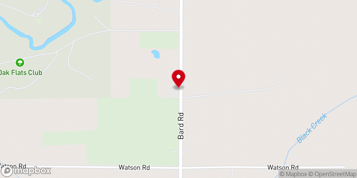 Map showing location of Church of Daniels Band