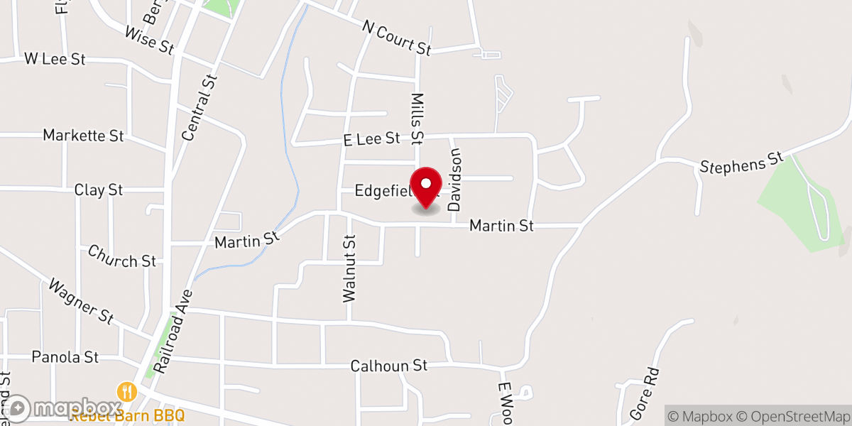 Map showing location of Martin Street Church of Christ