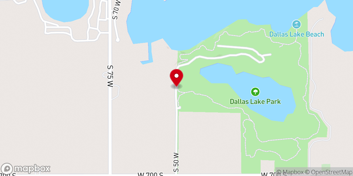 Map showing location of Dallas Lake Park
