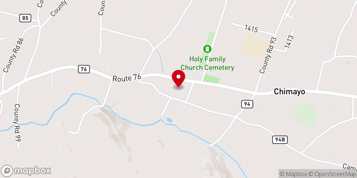 Map showing location of Capilla de Nuestra Senora de Dolores