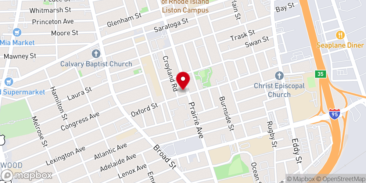 Map showing location of Saint Michael's Rectory