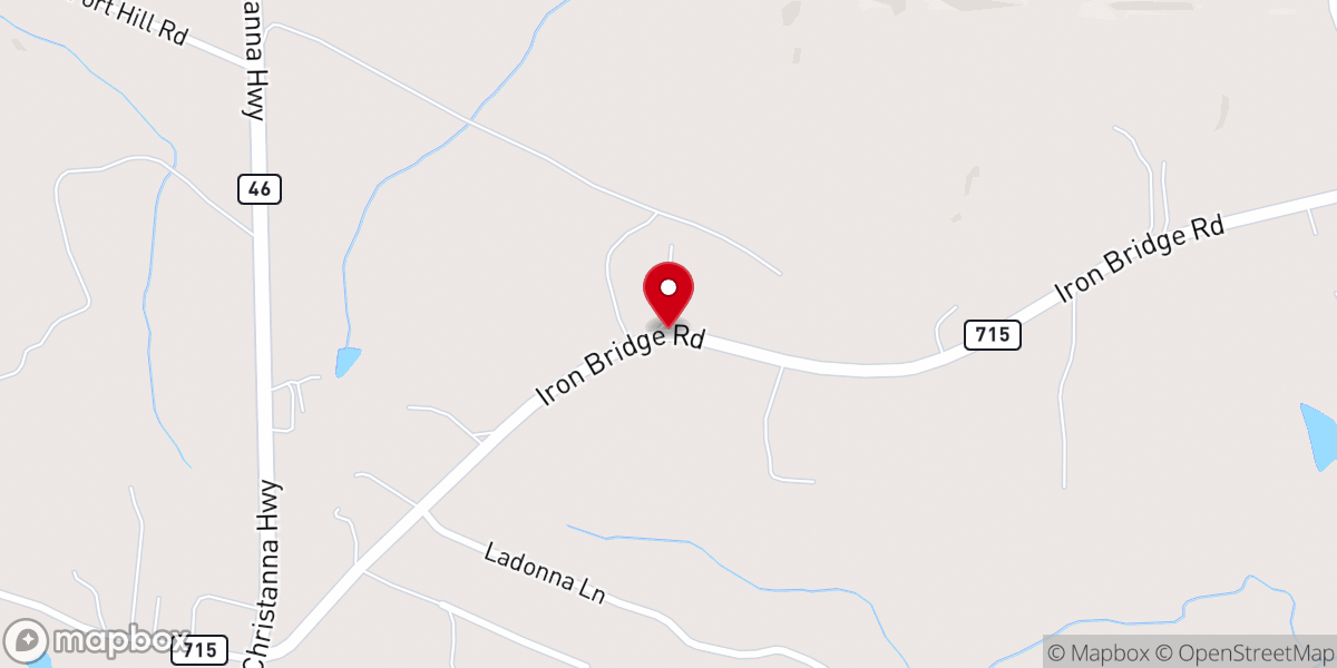 Map showing location of Zion Union RZUA Church