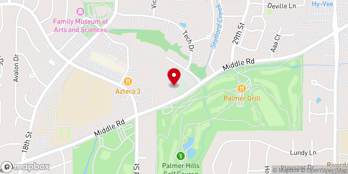 Map showing location of Heritage Wesleyan Church