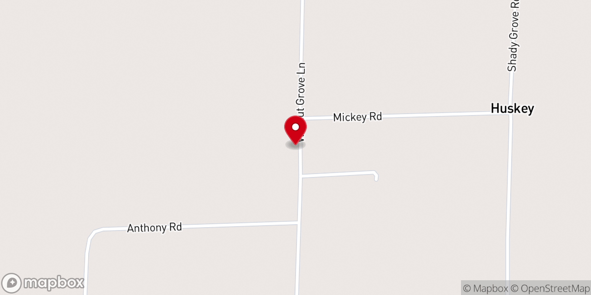 Map showing location of Hurds Chapel