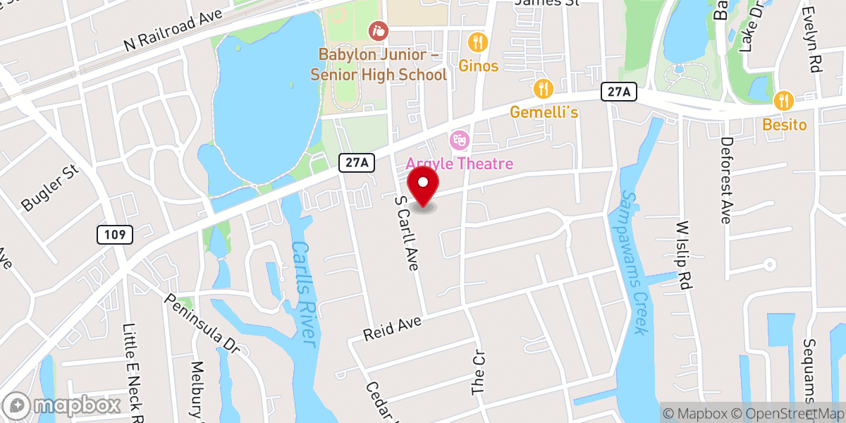 Map showing location of Nourish Babylon @ Christ Episcopal Church - Food Distribution Center