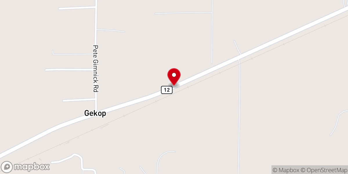 Map showing location of Beckwith Church