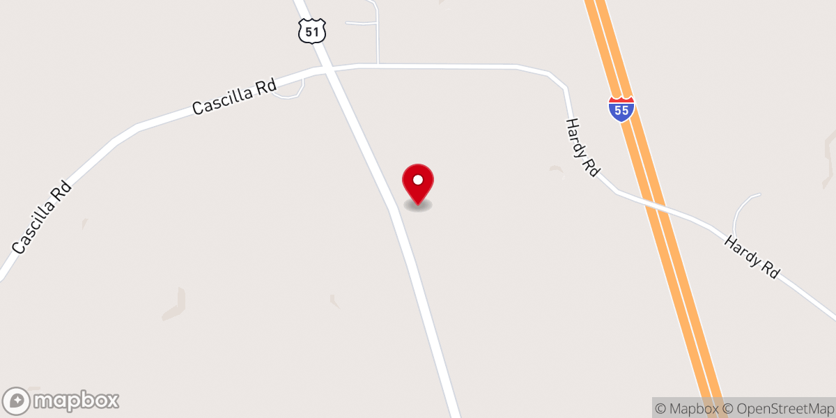 Map showing location of Highpoint Fellowship Church