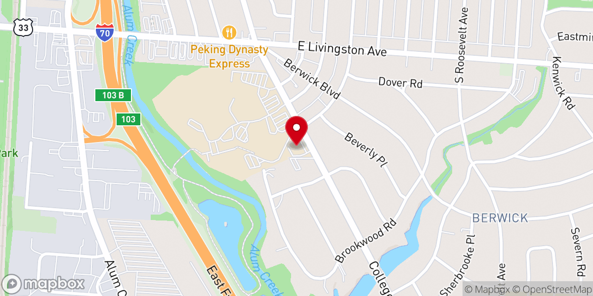 Map showing location of Ebner Family Foundation