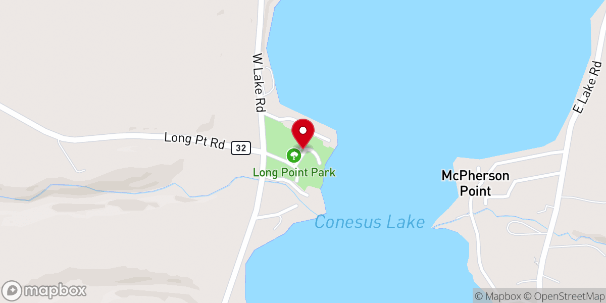 Map showing location of Long Point Park