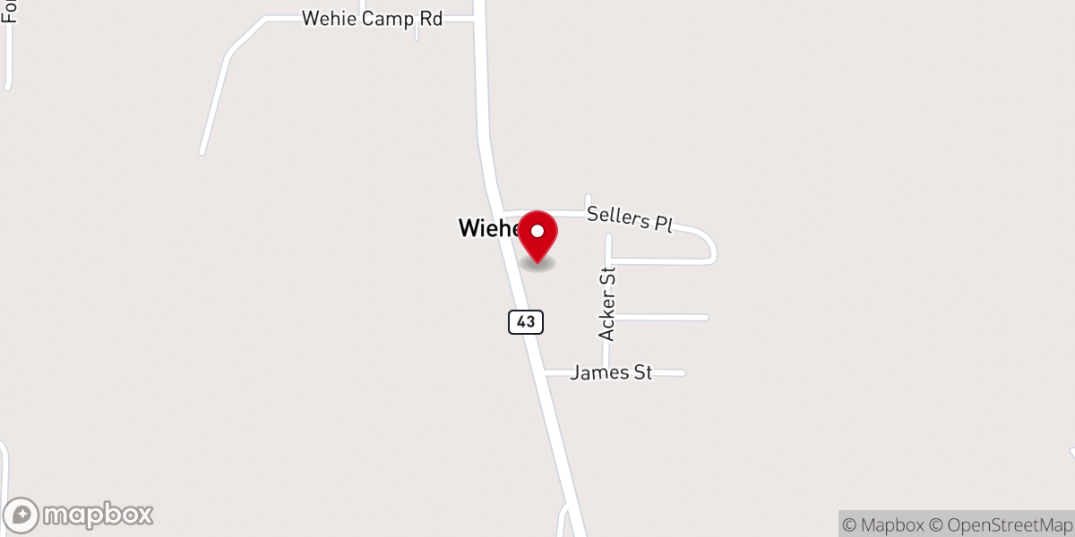 Map showing location of Little Providence Church