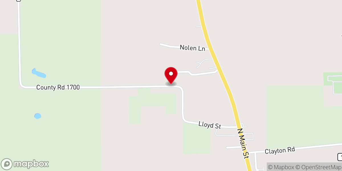 Map showing location of The Homestead Yantis RV & Tiny Home Community