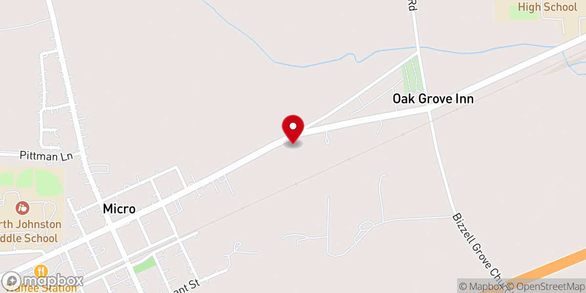 Map showing location of Warren Chapel