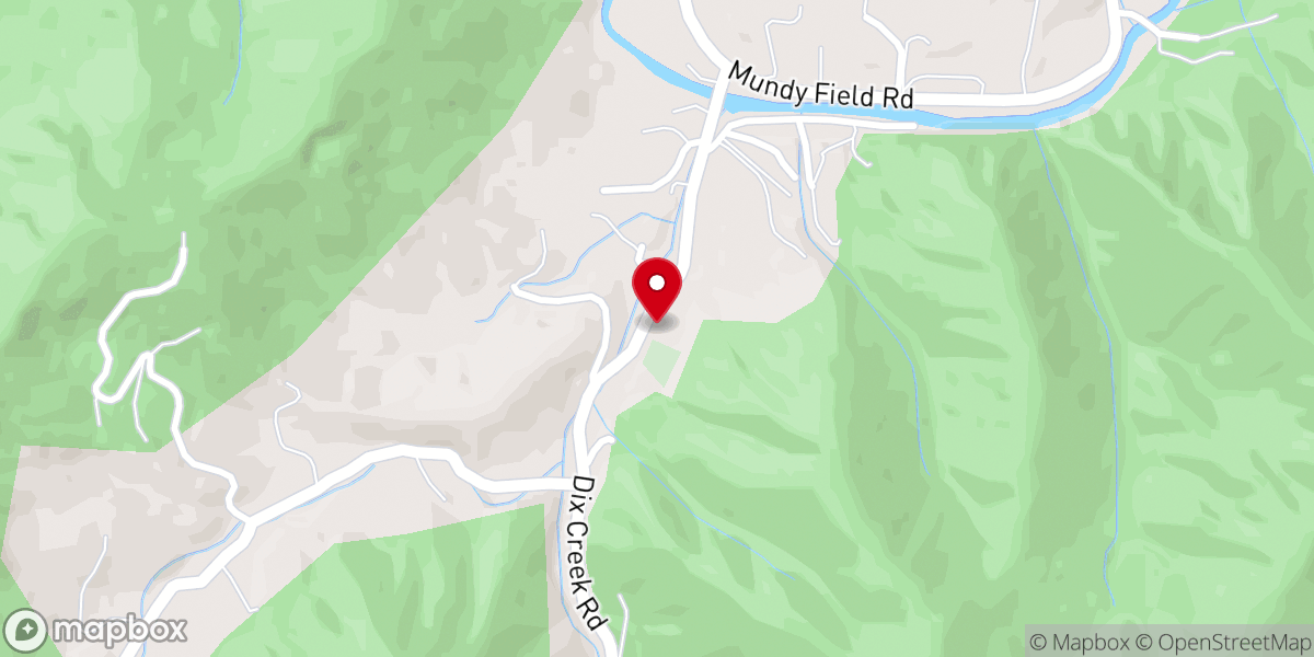 Map showing location of Mount Zion Baptist Church