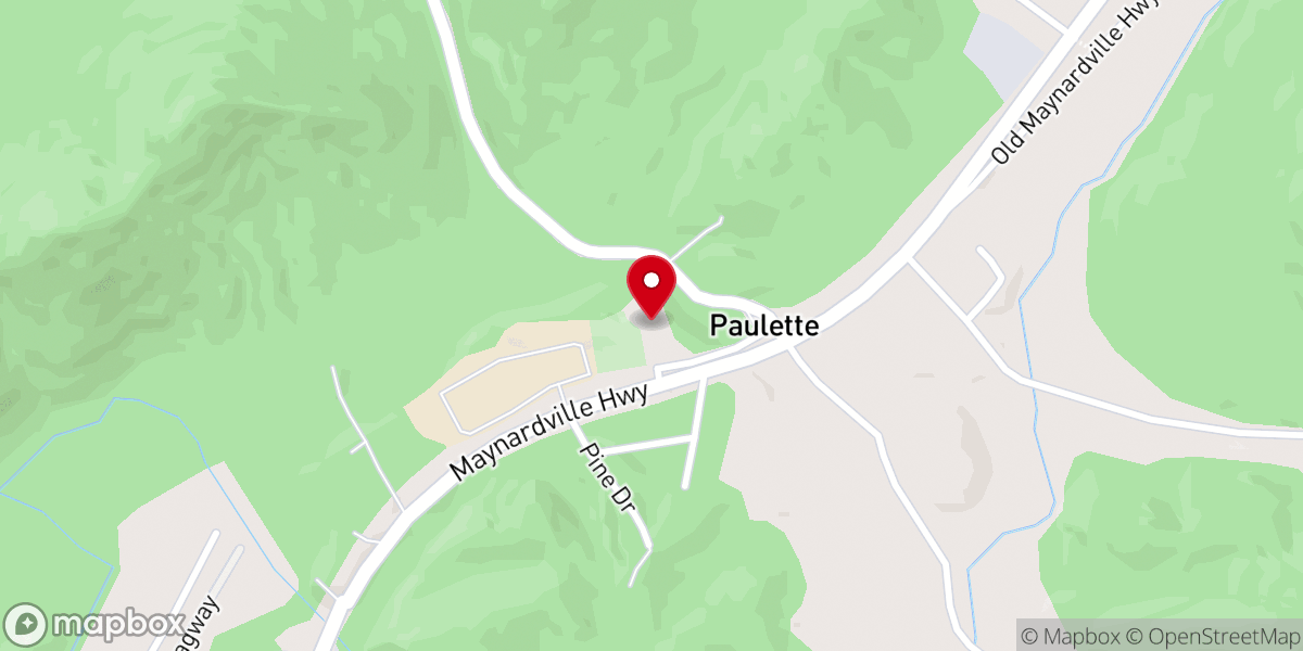 Map showing location of Milan Baptist Church