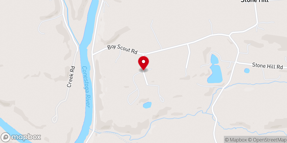 Map showing location of The Promised Land Camp of Lancaster County (The Evangelical Methodist Camp)