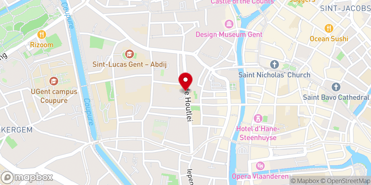Map showing location of Monasterium PoortAckere