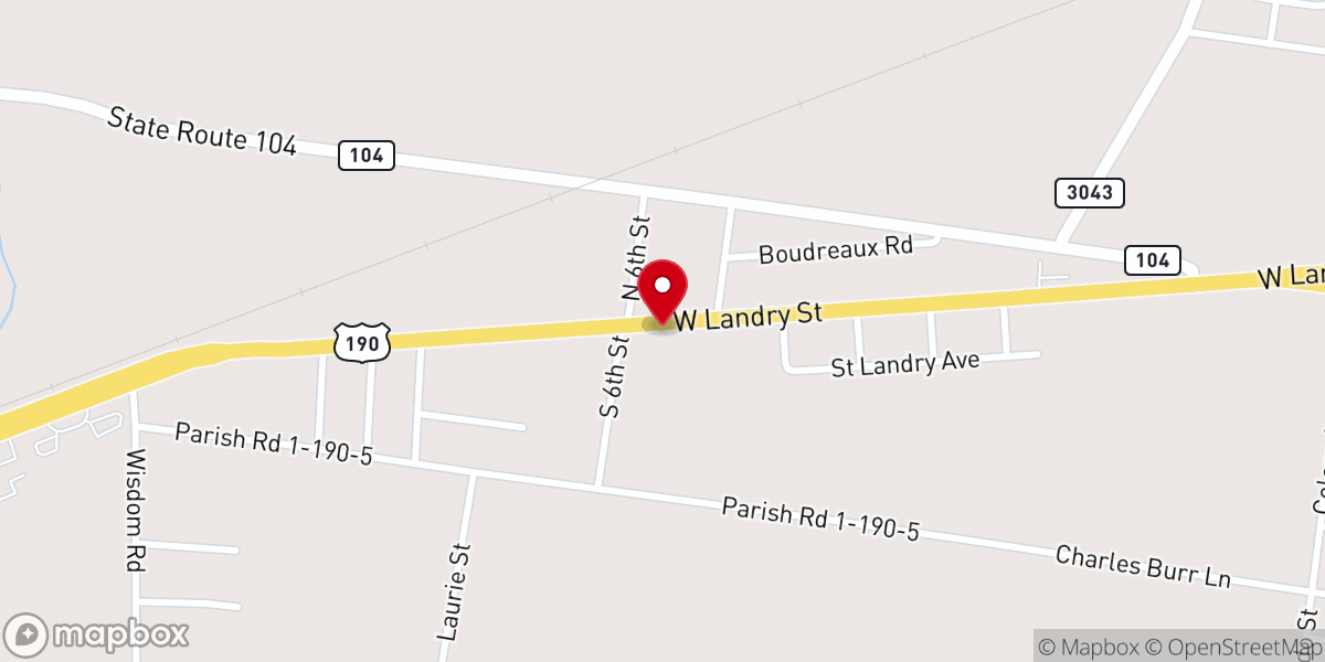 Map showing location of New Jerusalem Church