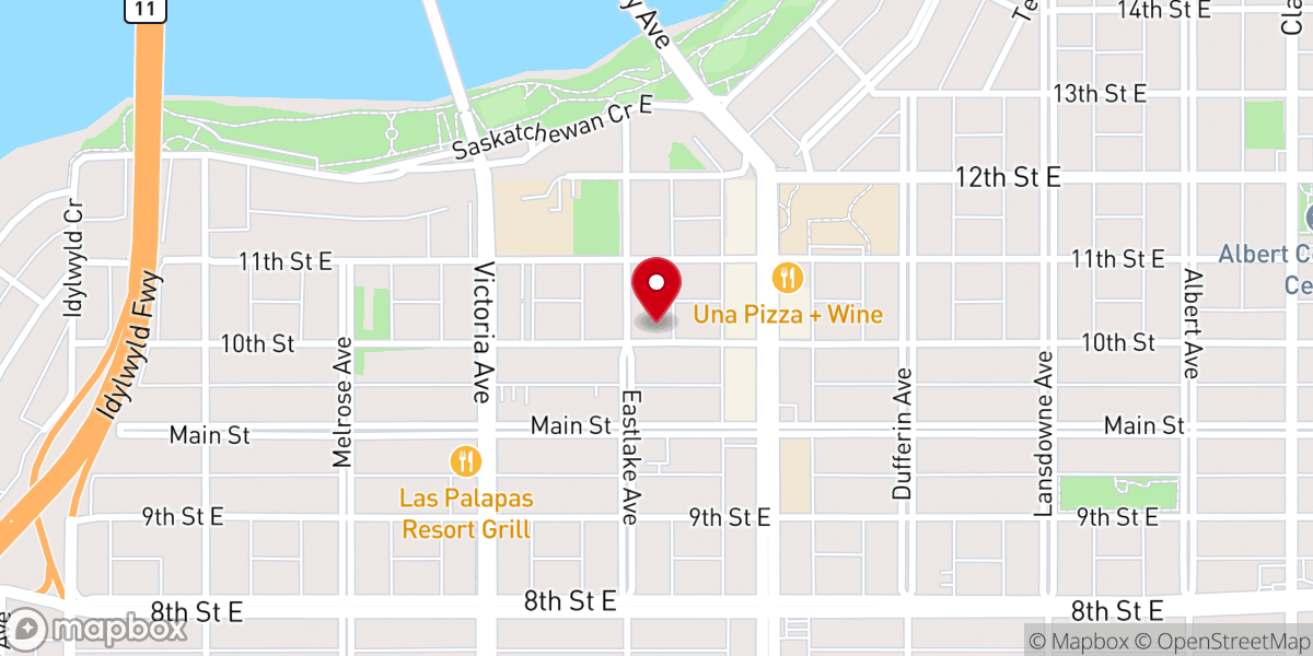Map showing location of Grace-Westminster United Church