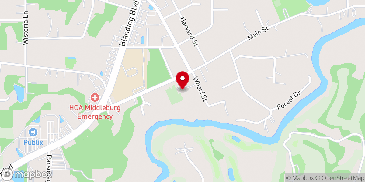 Map showing location of Family Life Center at Black Creek Methodist Church