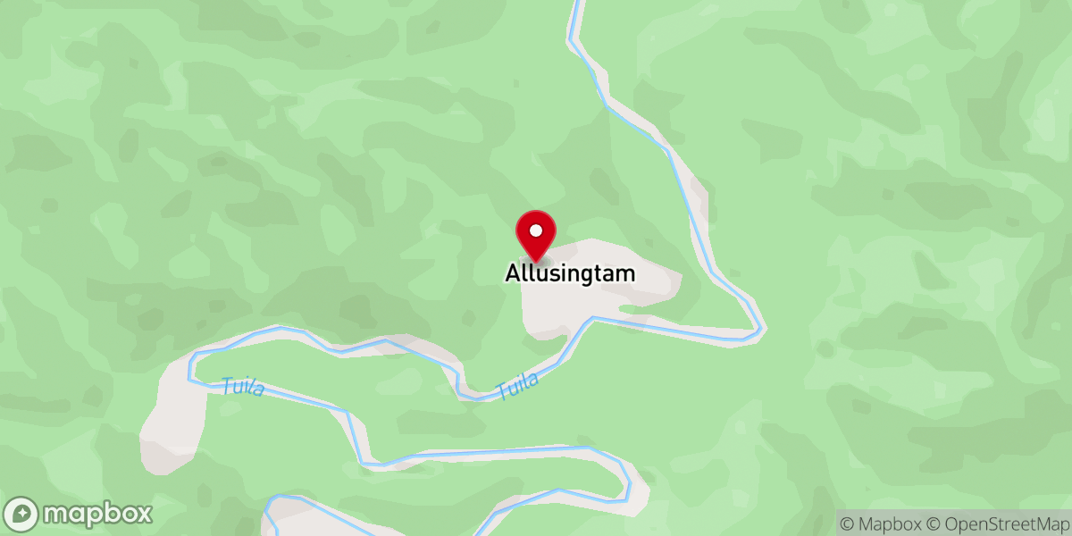 Map showing location of Manipur Evangelical Lutheran Church, Allusingtam