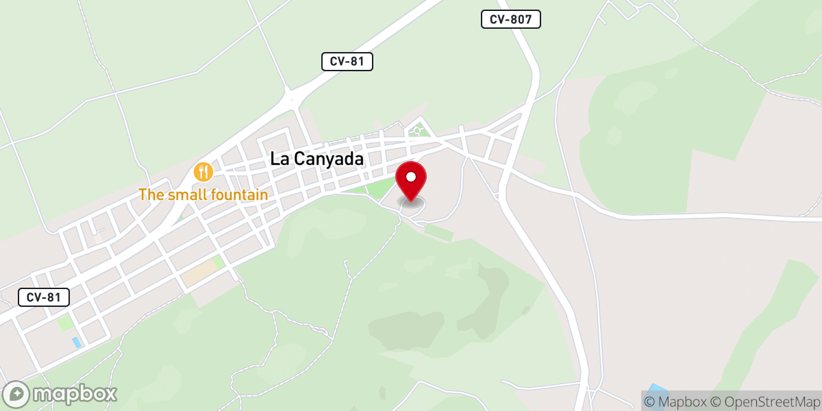 Map showing location of Santuario de Nuestra Señora del Carmen