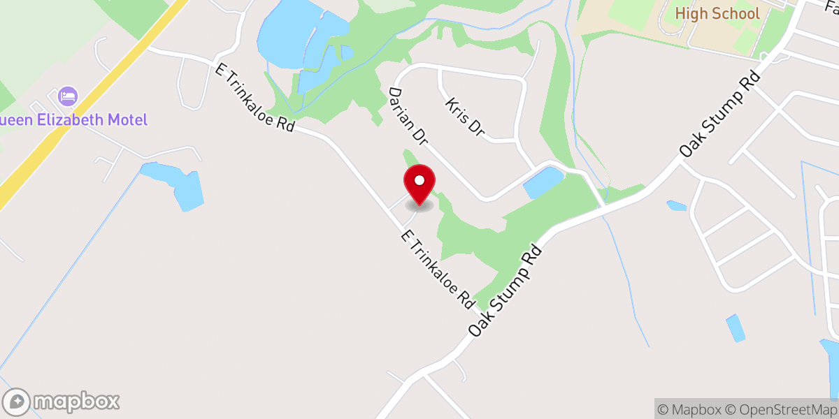 Map showing location of Church of God of Prophecy