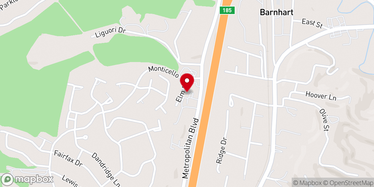 Map showing location of The Donut Hole