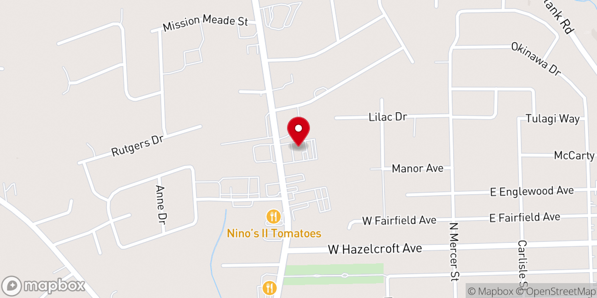 Map showing location of Northminster Presbyterian Church