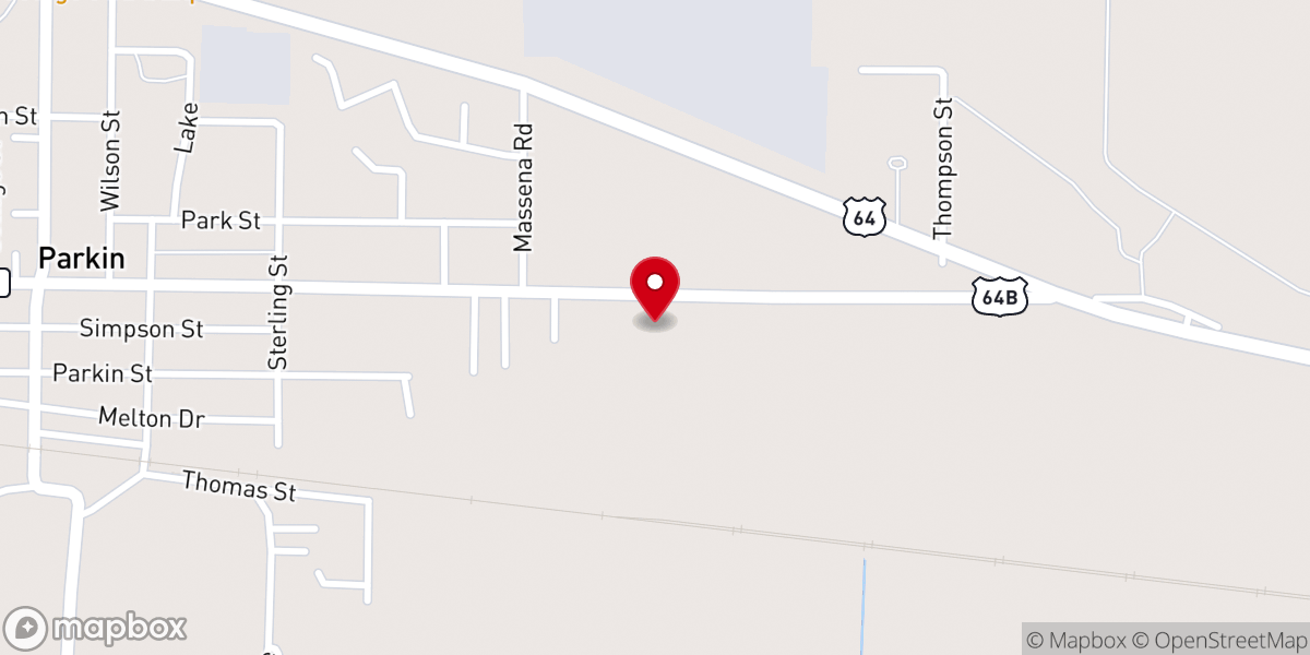 Map showing location of Christ Fellowship Church