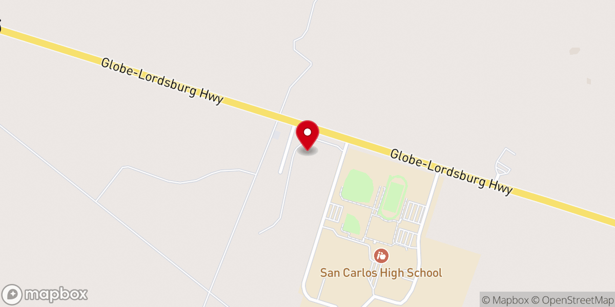 Map showing location of Peridot Rhema Church
