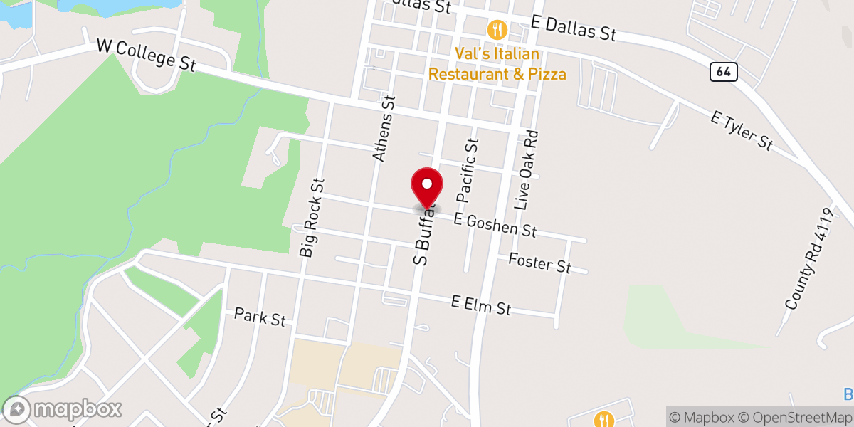 Map showing location of crawford house /womens building