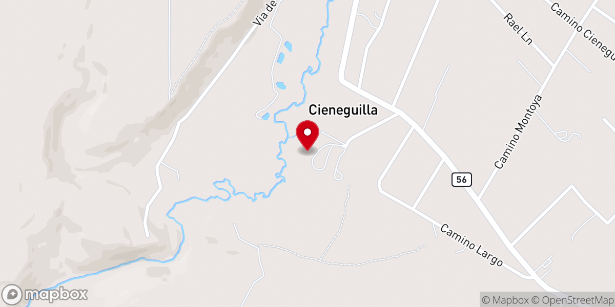 Map showing location of Capa del San Antonio Church