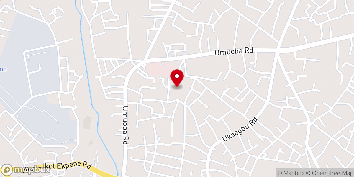 Map showing location of Marian Shrine, Block Rosary Crusade Nigeria