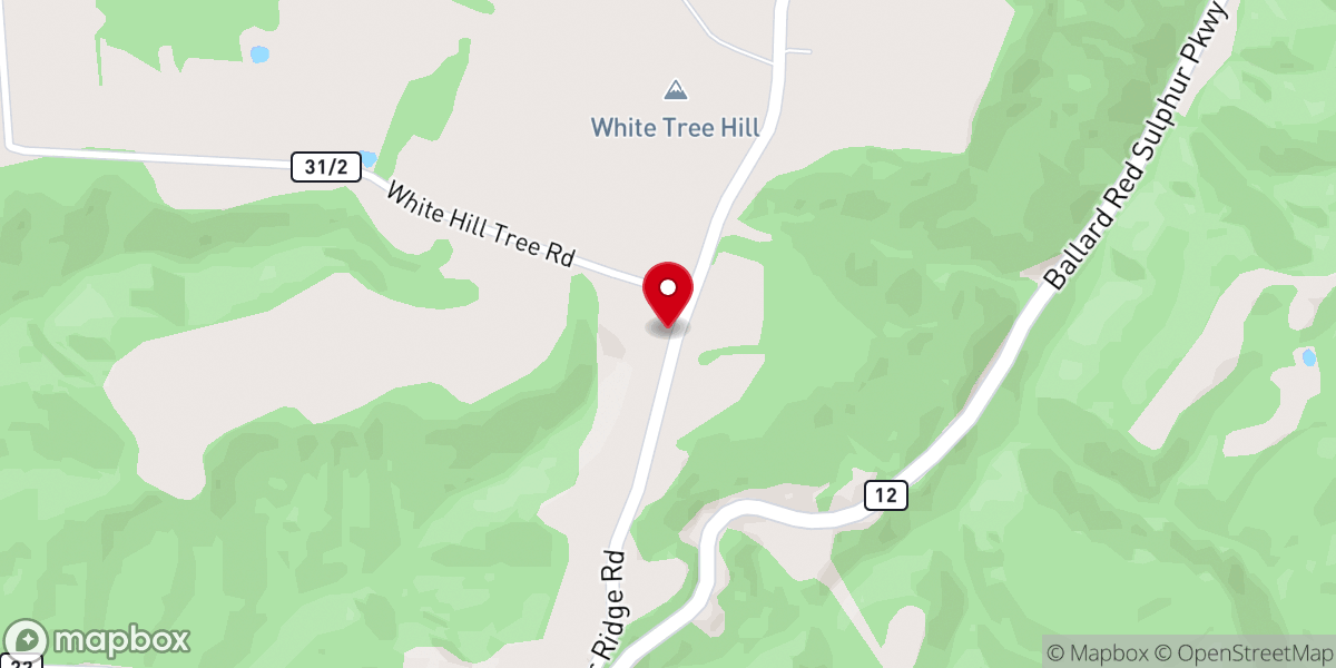Map showing location of Ballard Church