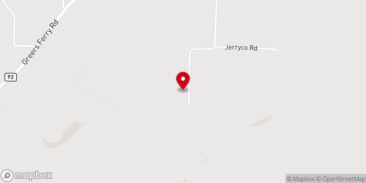Map showing location of Lone Star Baptist Church