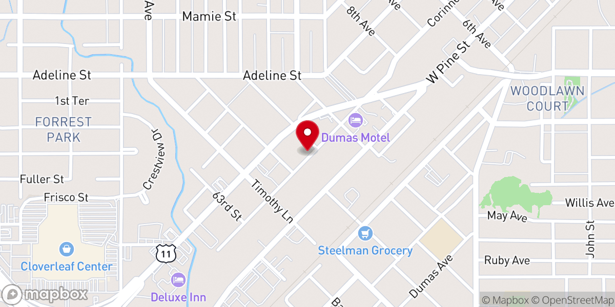 Map showing location of Christian Valley Baptist Church