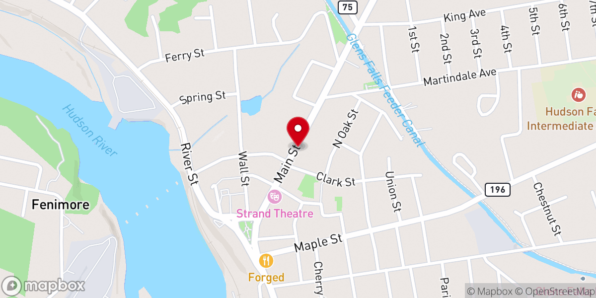 Map showing location of Zion Episcopal Church