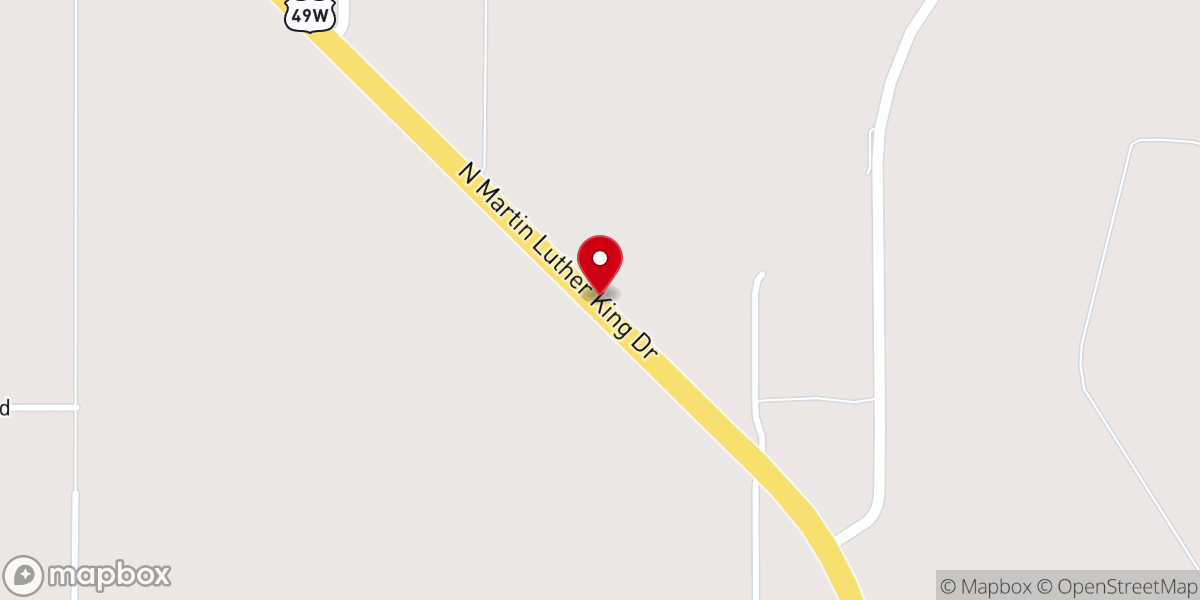 Map showing location of Lake Chaplion Church