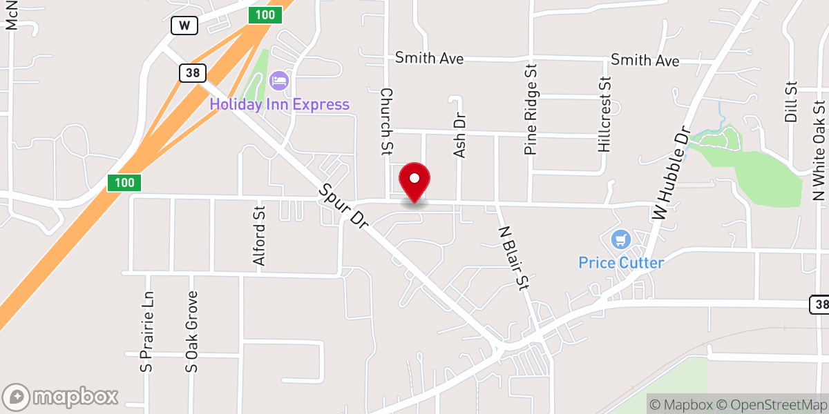 Map showing location of Kingdom Church