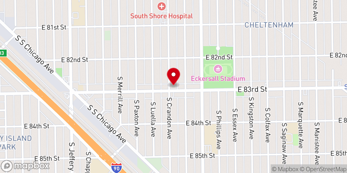 Map showing location of King of Glory Tabernacle Church