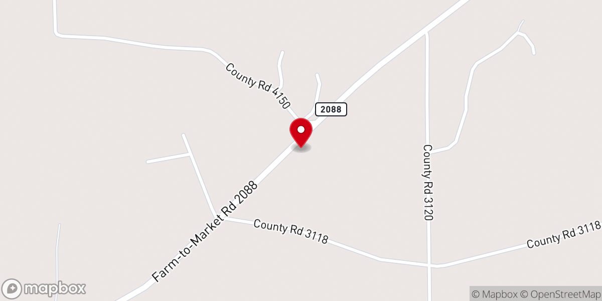 Map showing location of Living Waters Fellowship