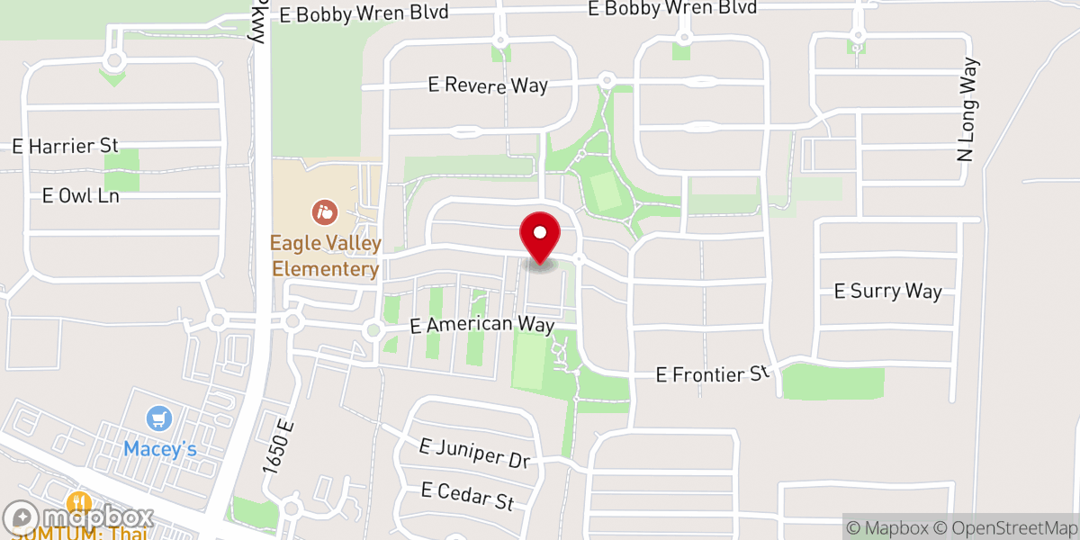 Map showing location of Eagle Mountain 4th Ward