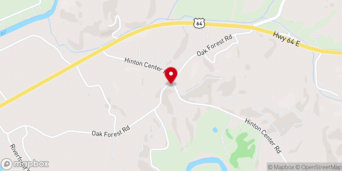 Map showing location of Oak Forest United Methodist Church