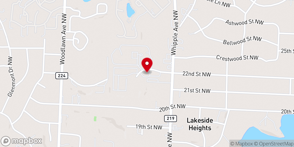 Map showing location of City Bible Church