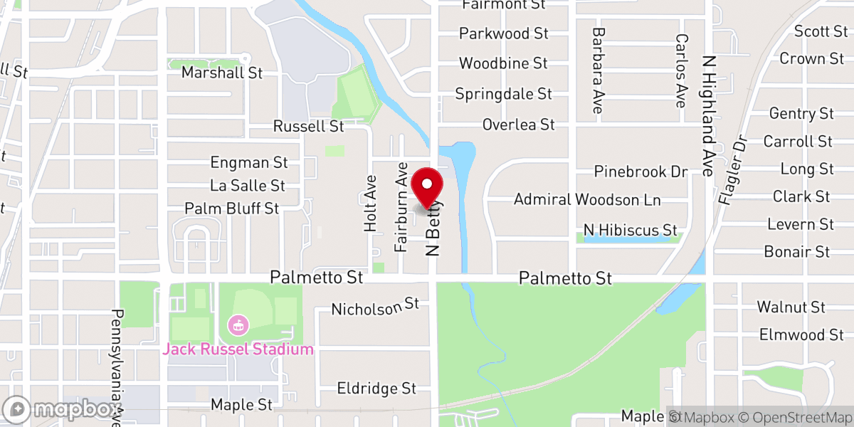 Map showing location of Everybody's Tabernacle