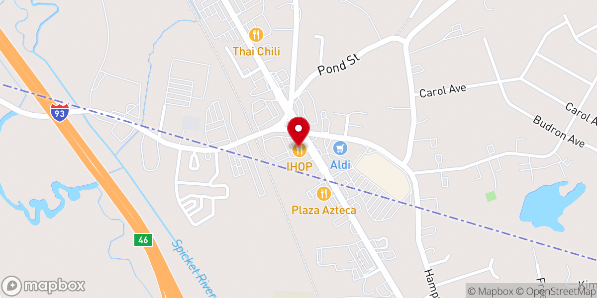 Map showing location of IHOP