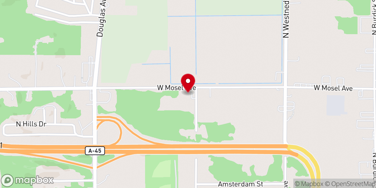 Map showing location of Upper Room Cogic