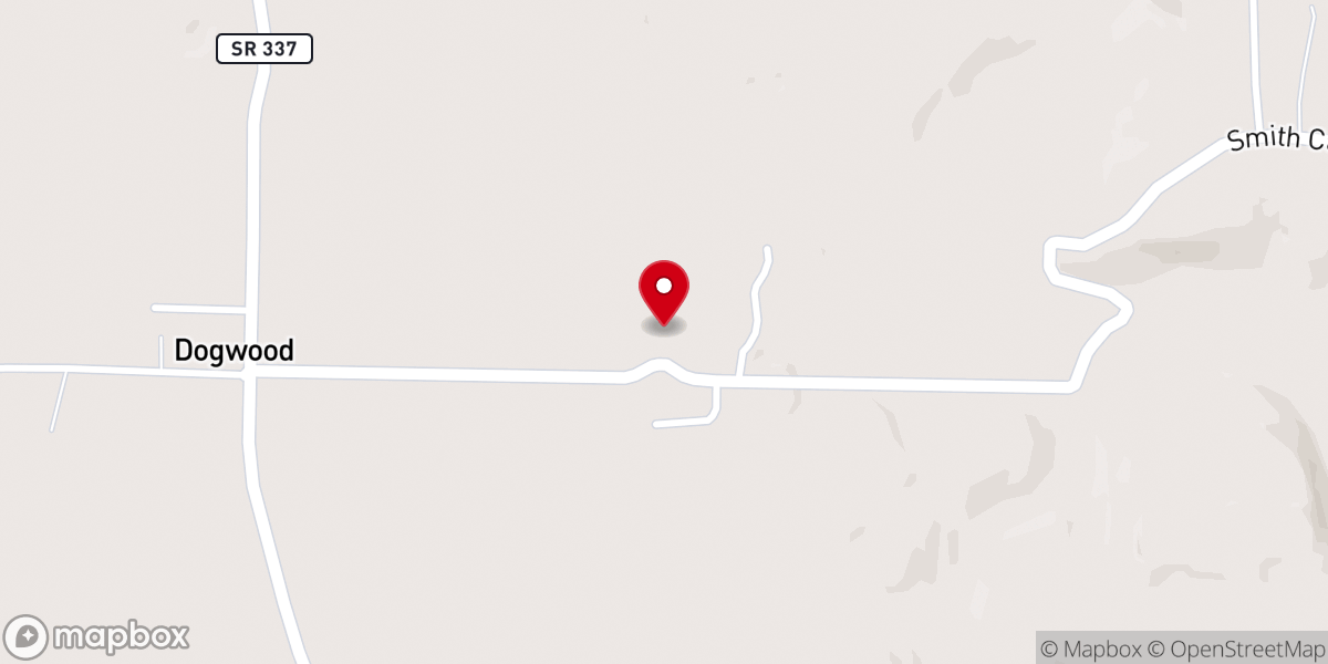 Map showing location of Smith Campground Church