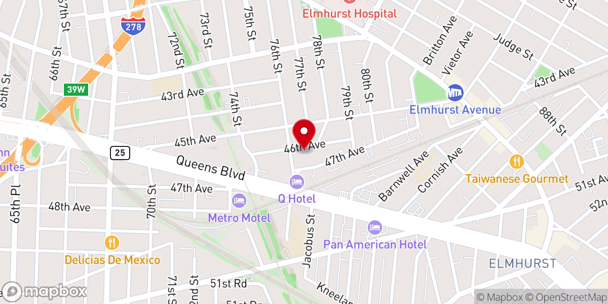 Map showing location of Tien Ran Buddha Church