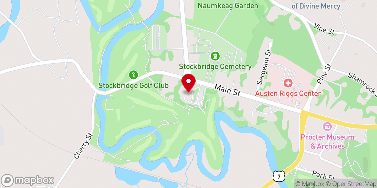 Map showing location of First Congregational Church U.C.C.